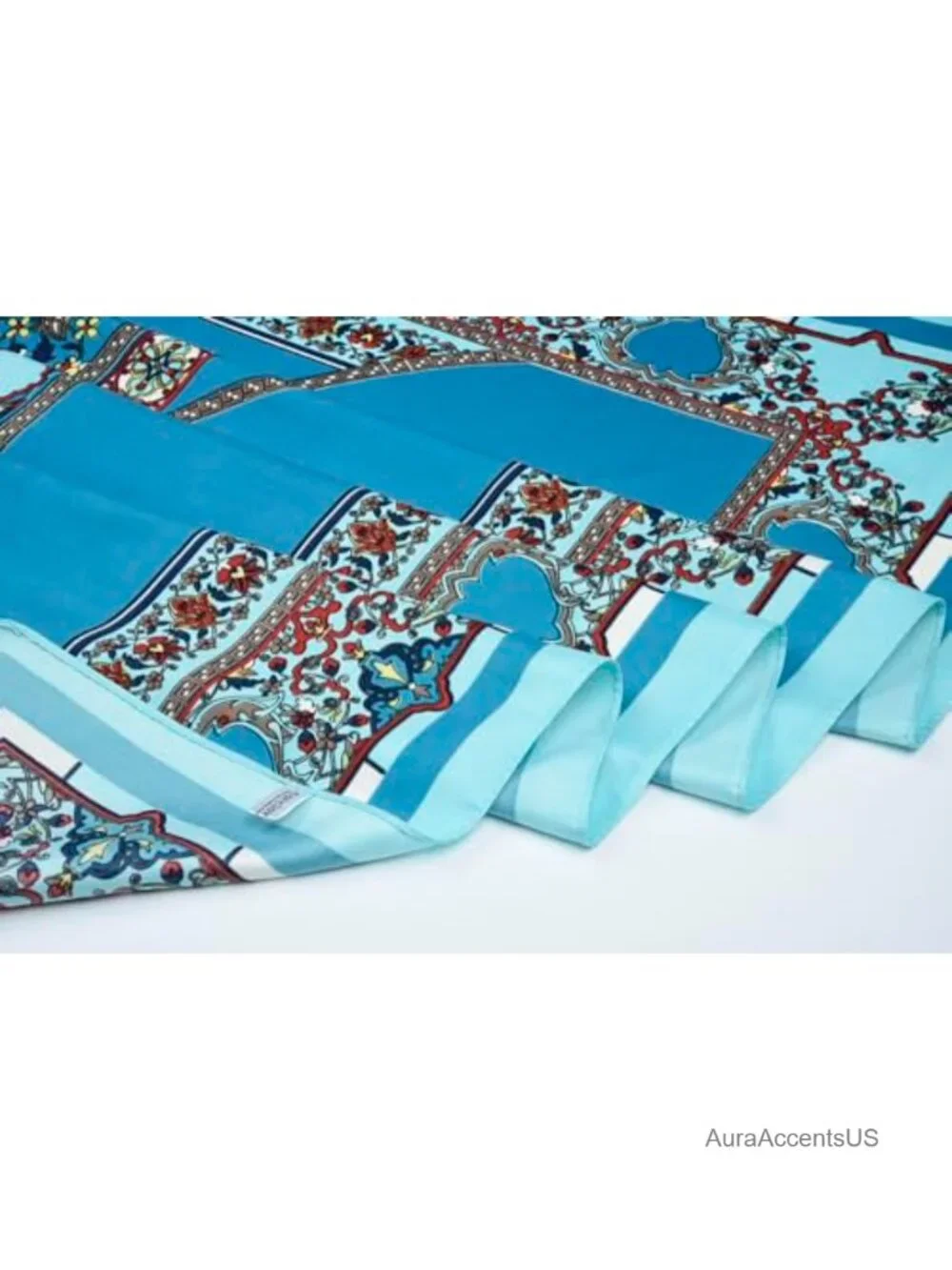Oversized Satin Square Fashion Scarf – Silk-Feel Hair Wrap, Headband, Bandana,